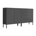 M&ouml;belix SIDEBOARD Mailand 3 B: 158 cm Anthrazit