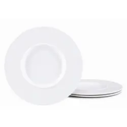 Gourmetteller Porzellan, wei&szlig;