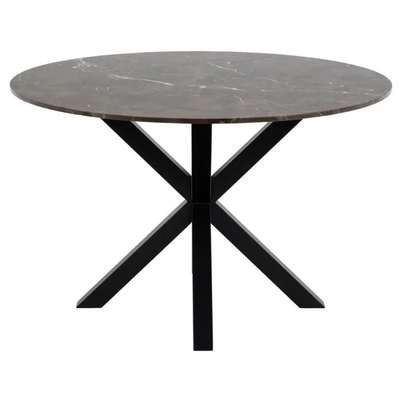 Esstisch rund Heaven 120x75 cm Braun/Schwarz