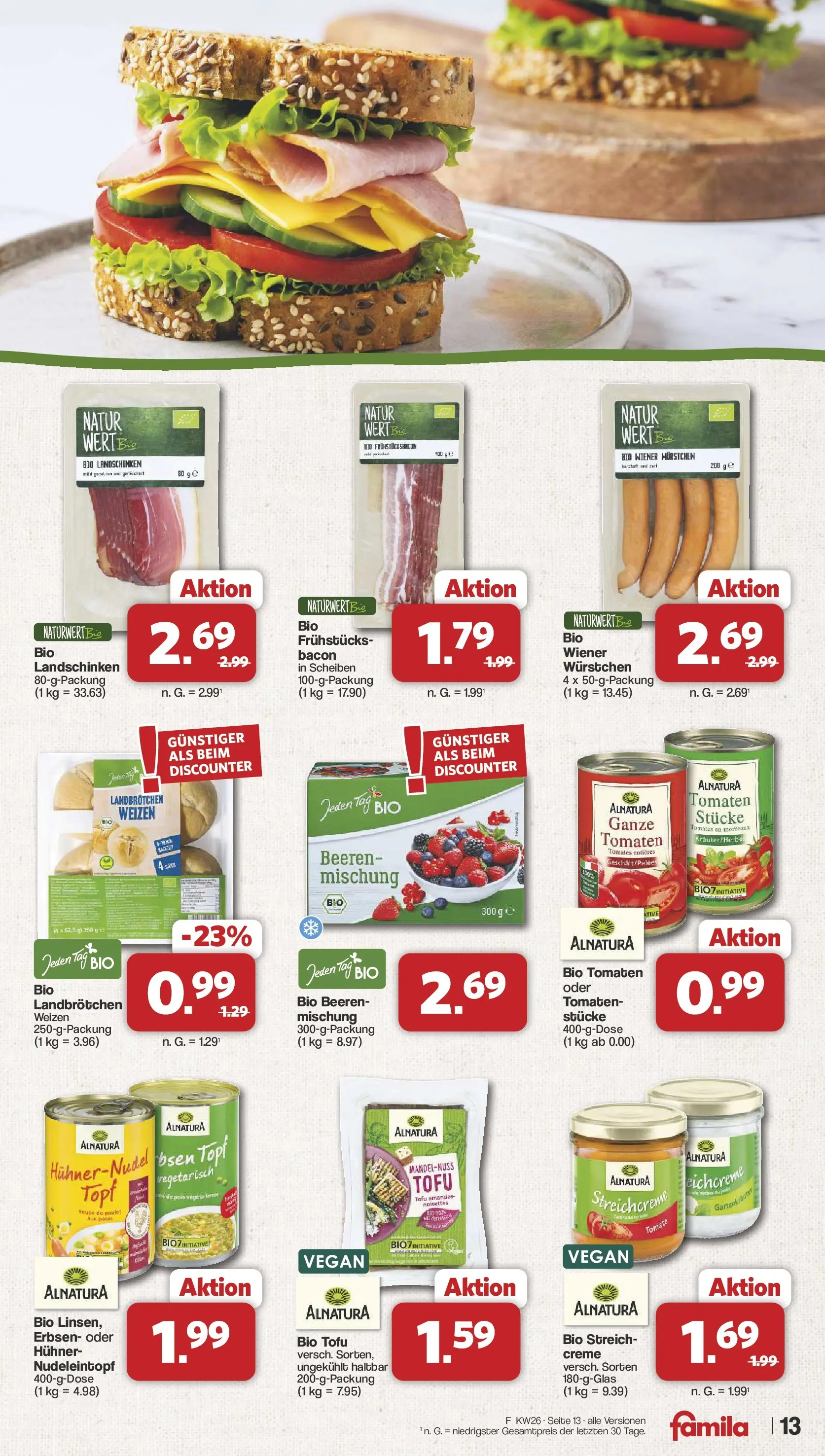Famila Nordwest Wochenangebote (ab 22.06.2026) zum Blättern | Seite: 13