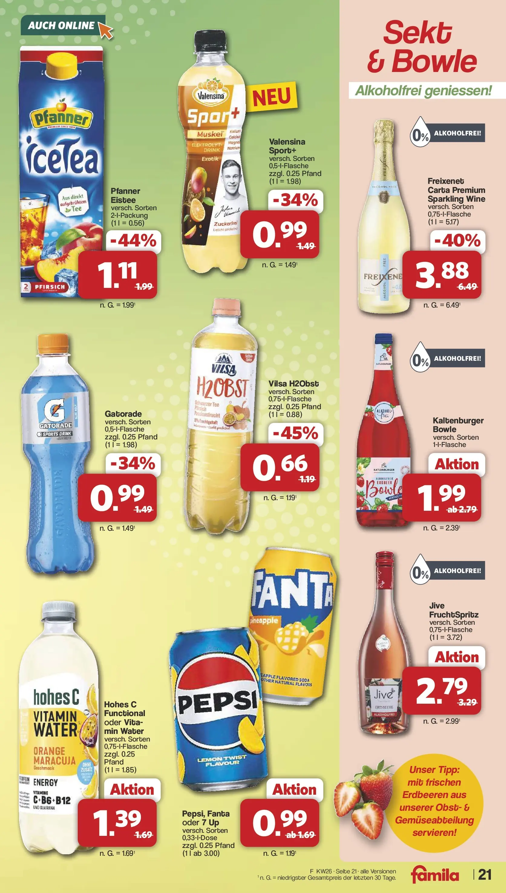 Famila Nordwest Wochenangebote (ab 22.06.2026) zum Blättern | Seite: 22