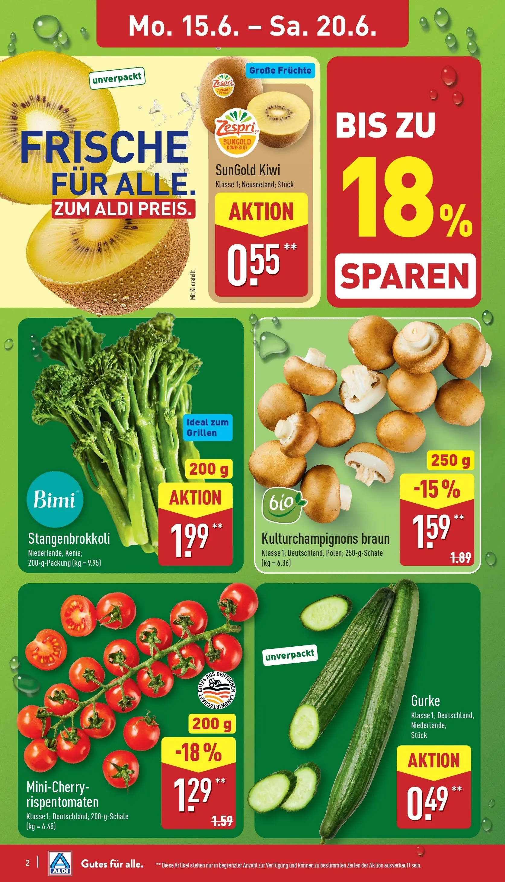Aldi - ALDI Nord: Wochenangebote (ab 14.06.2026) » Angebote Online | Seite: 6 | Produkte: Kiwi