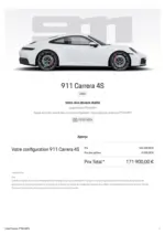 Porsche 911 Carrera 4S - au 19.07.2026