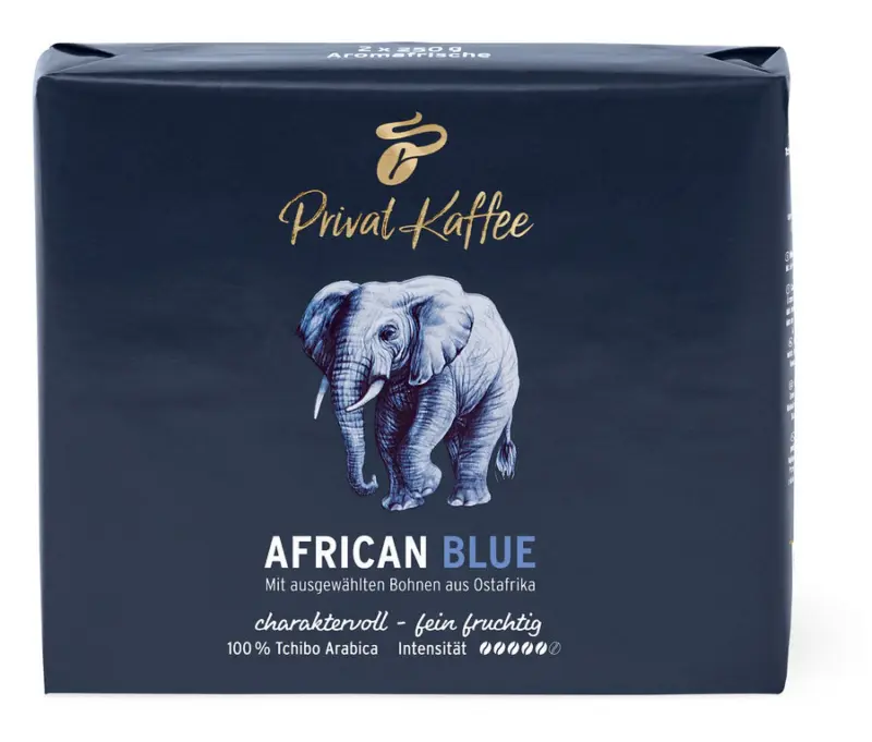 Privat Kaffee African Blue - 2 x 250 g Gemahlen