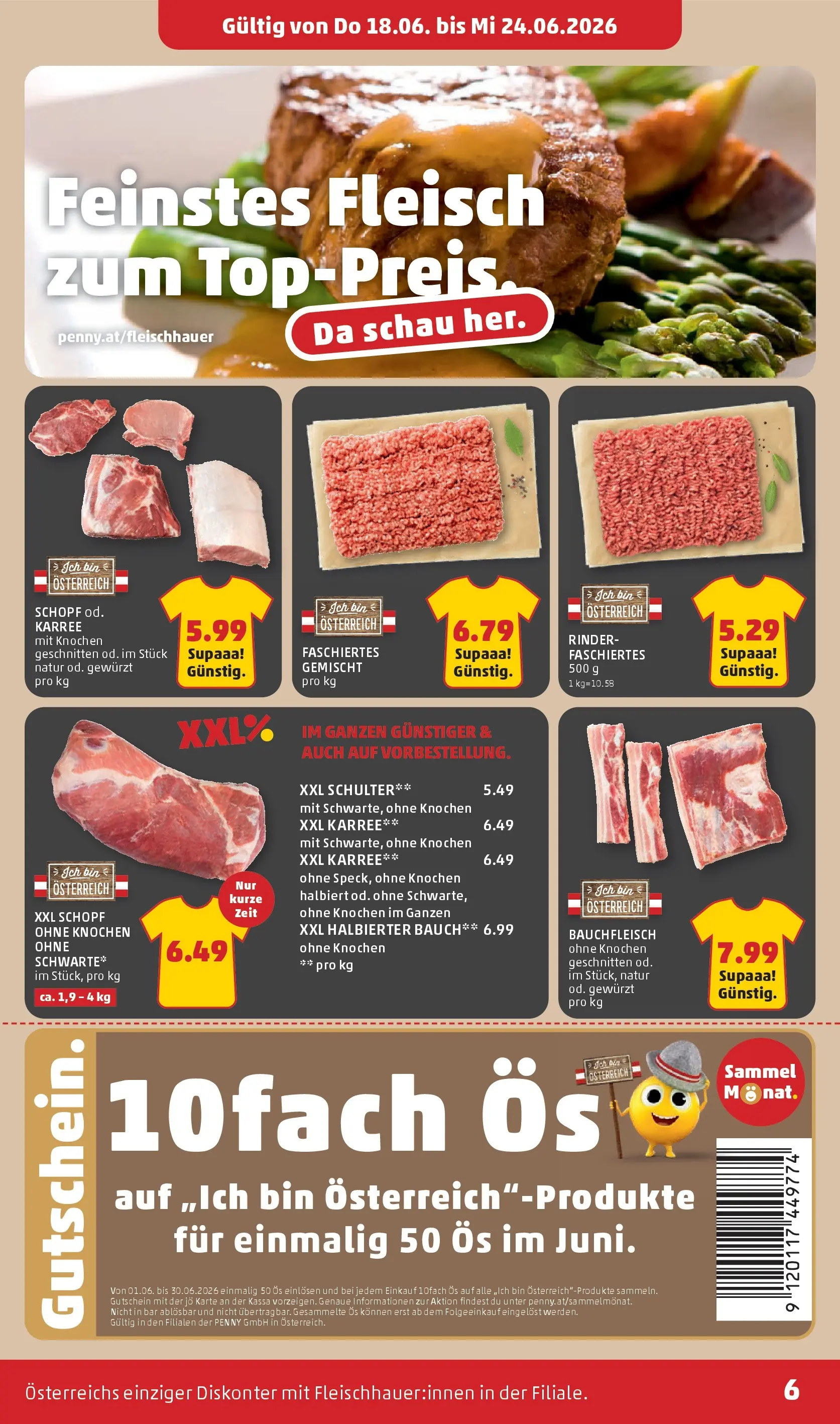 Penny Markt - PENNY: Die ganze Woche sparen. ab (17.06.2026) - Angebote, Prospekt | Seite: 6