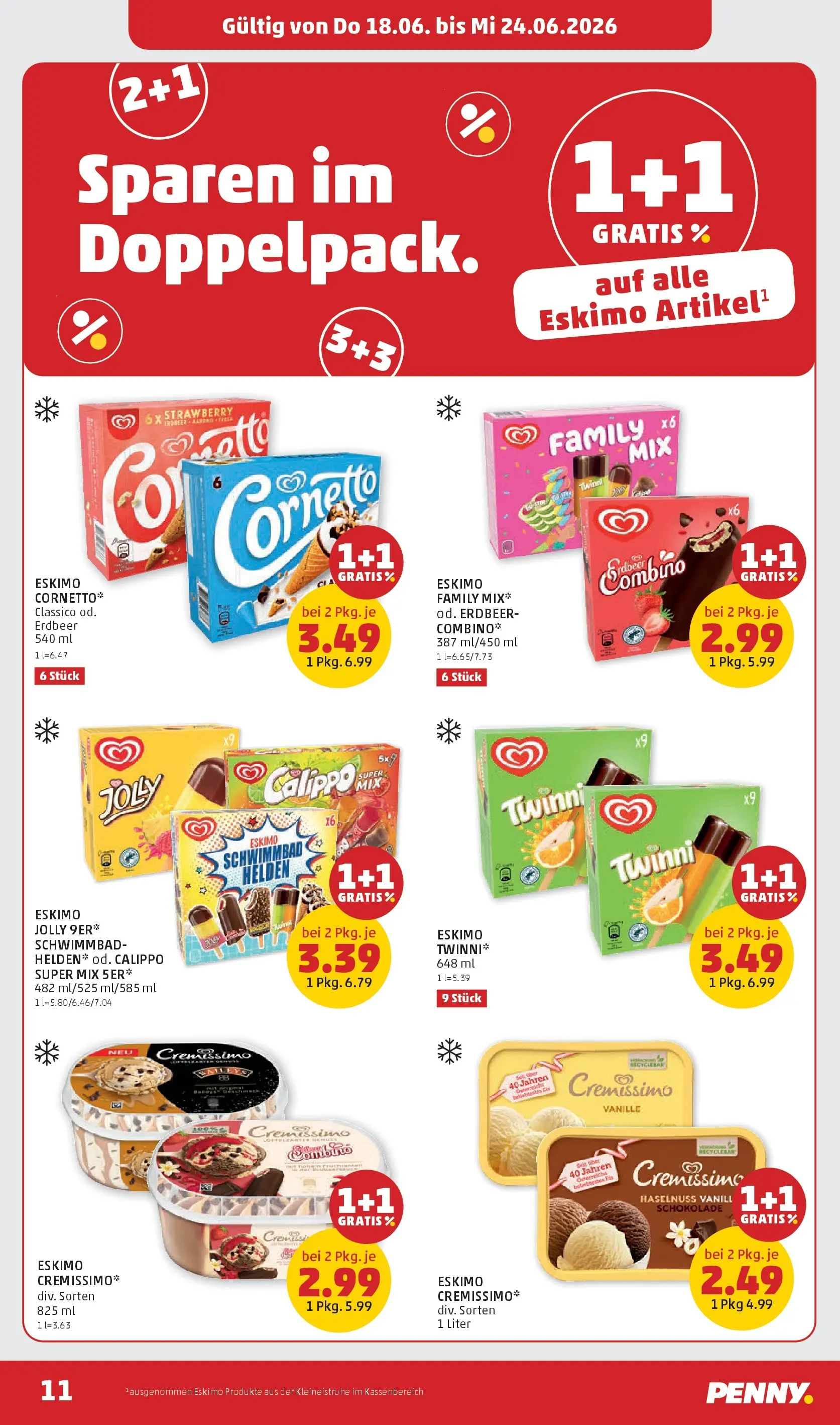 Penny Markt - PENNY: Die ganze Woche sparen. ab (17.06.2026) - Angebote, Prospekt | Seite: 11 | Produkte: Schokolade