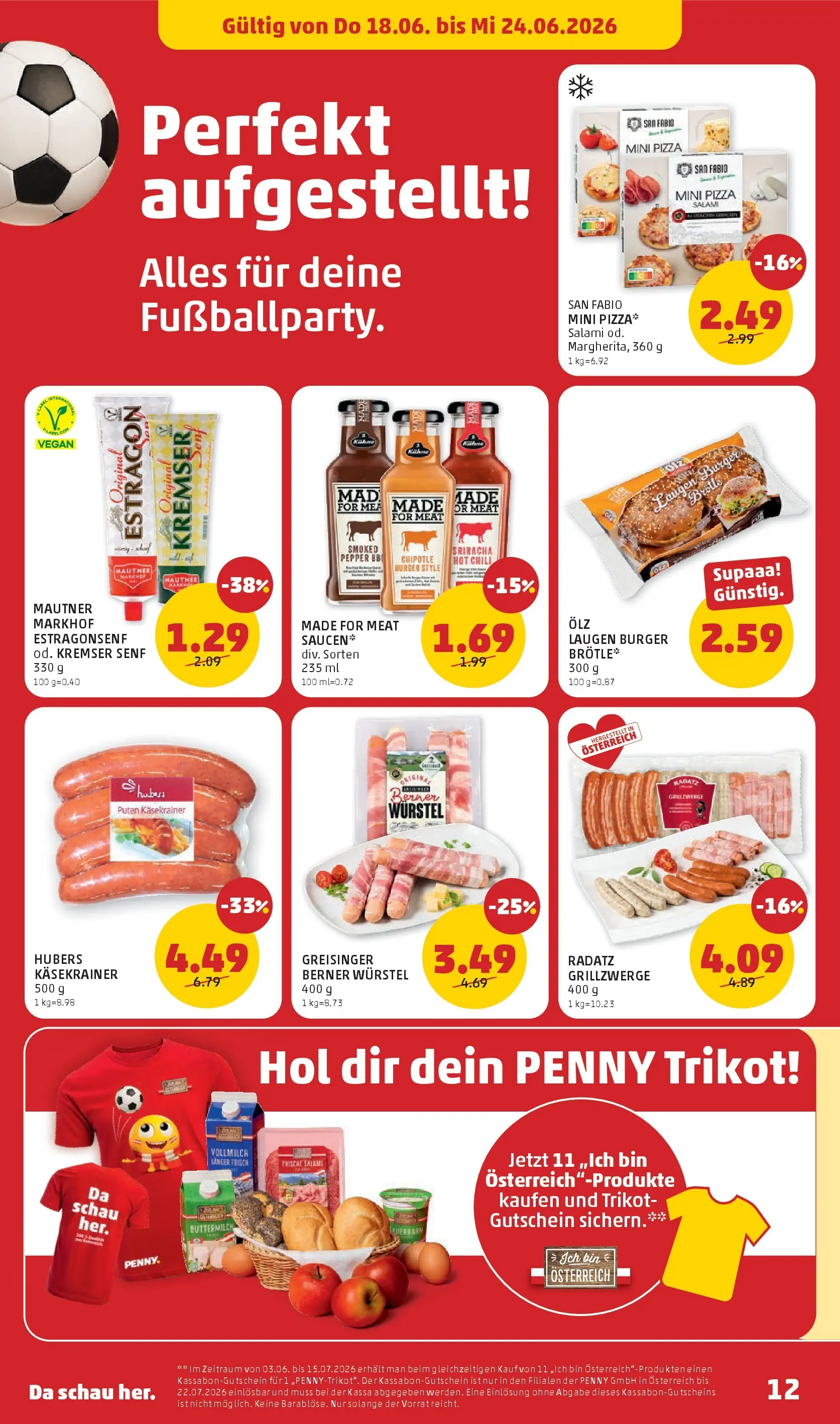 Penny Markt - PENNY: Die ganze Woche sparen. ab (17.06.2026) - Angebote, Prospekt | Seite: 12 | Produkte: Chili, Salami, Pizza