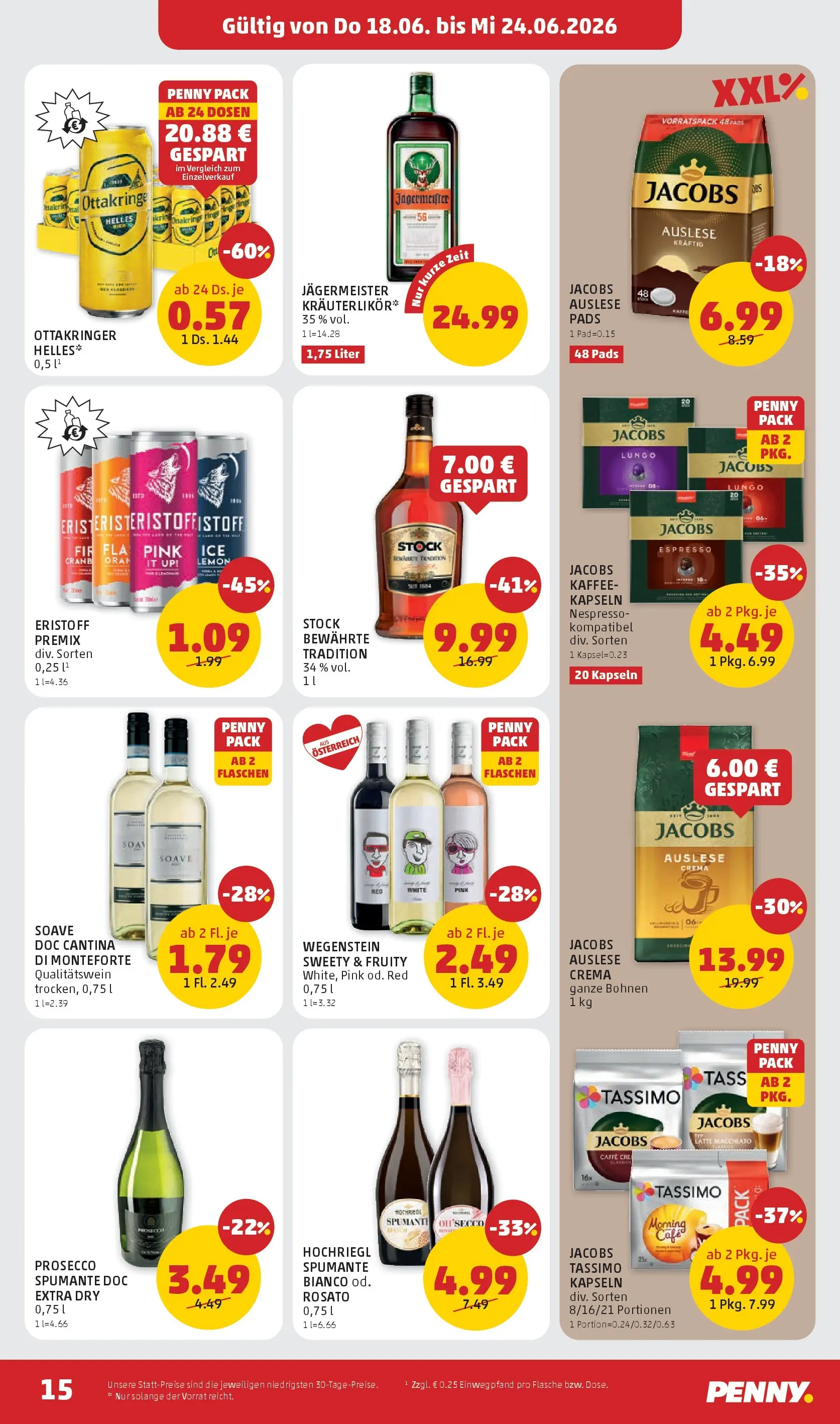 Penny Markt - PENNY: Die ganze Woche sparen. ab (17.06.2026) - Angebote, Prospekt | Seite: 15 | Produkte: Kaffee