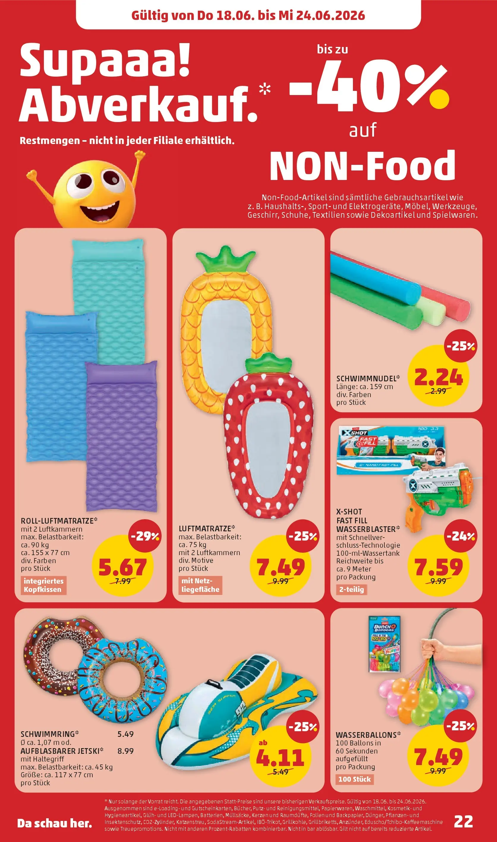 Penny Markt - PENNY: Die ganze Woche sparen. ab (17.06.2026) - Angebote, Prospekt | Seite: 22