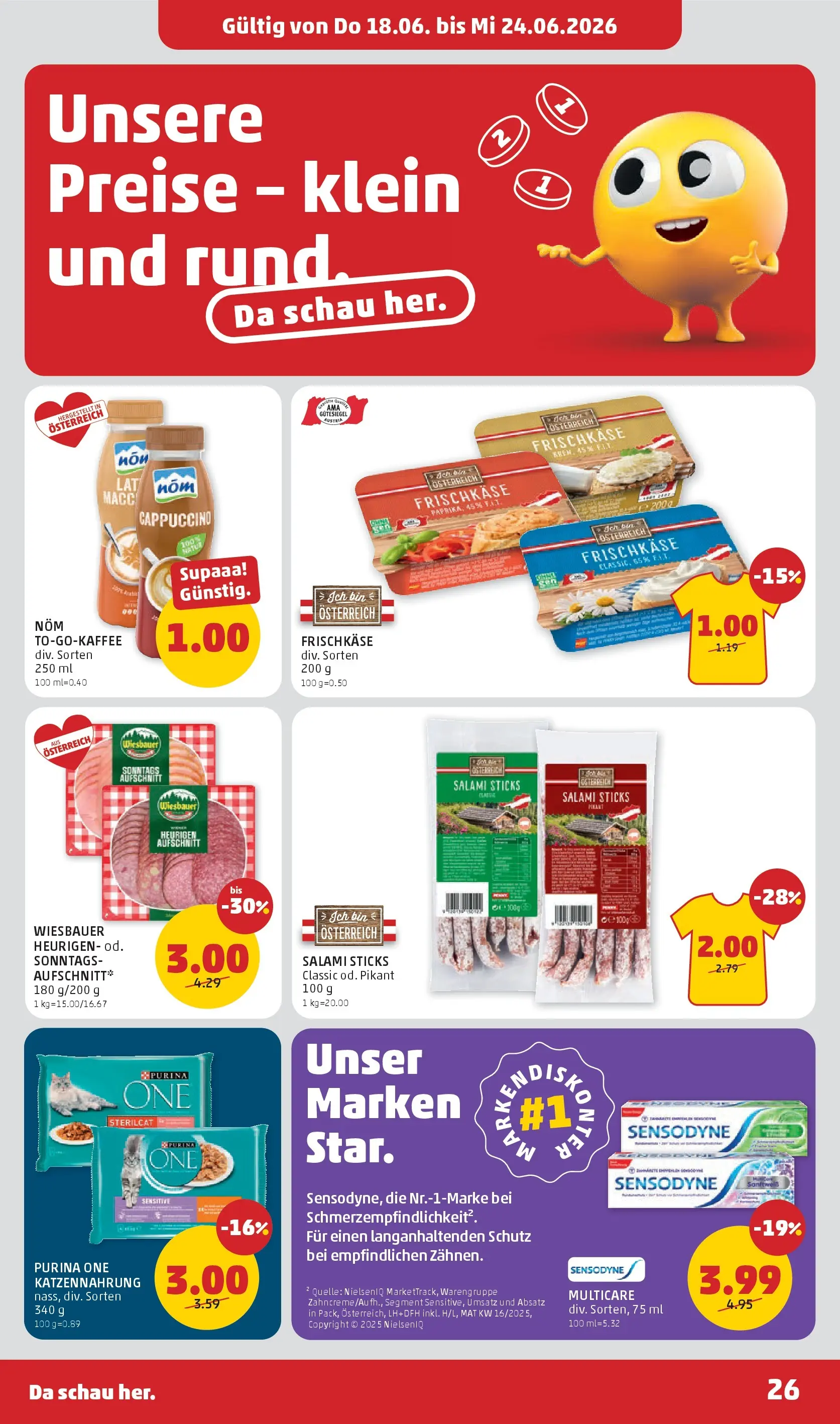 Penny Markt - PENNY: Die ganze Woche sparen. ab (17.06.2026) - Angebote, Prospekt | Seite: 26 | Produkte: Salami