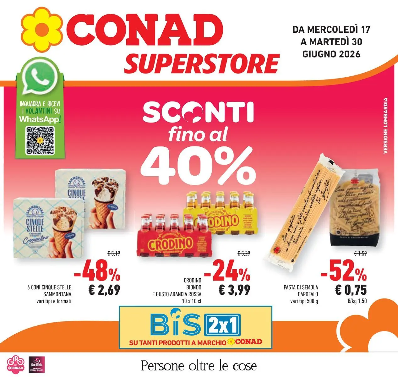 Volantino Conad dal 16/06/2026 > Anteprima | Pagina: 1 | Prodotti: Pasta, Arancia