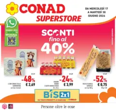 Anteprima del volantino Conad - Sconti fino al 40% valido a partire dal 16.06.2026