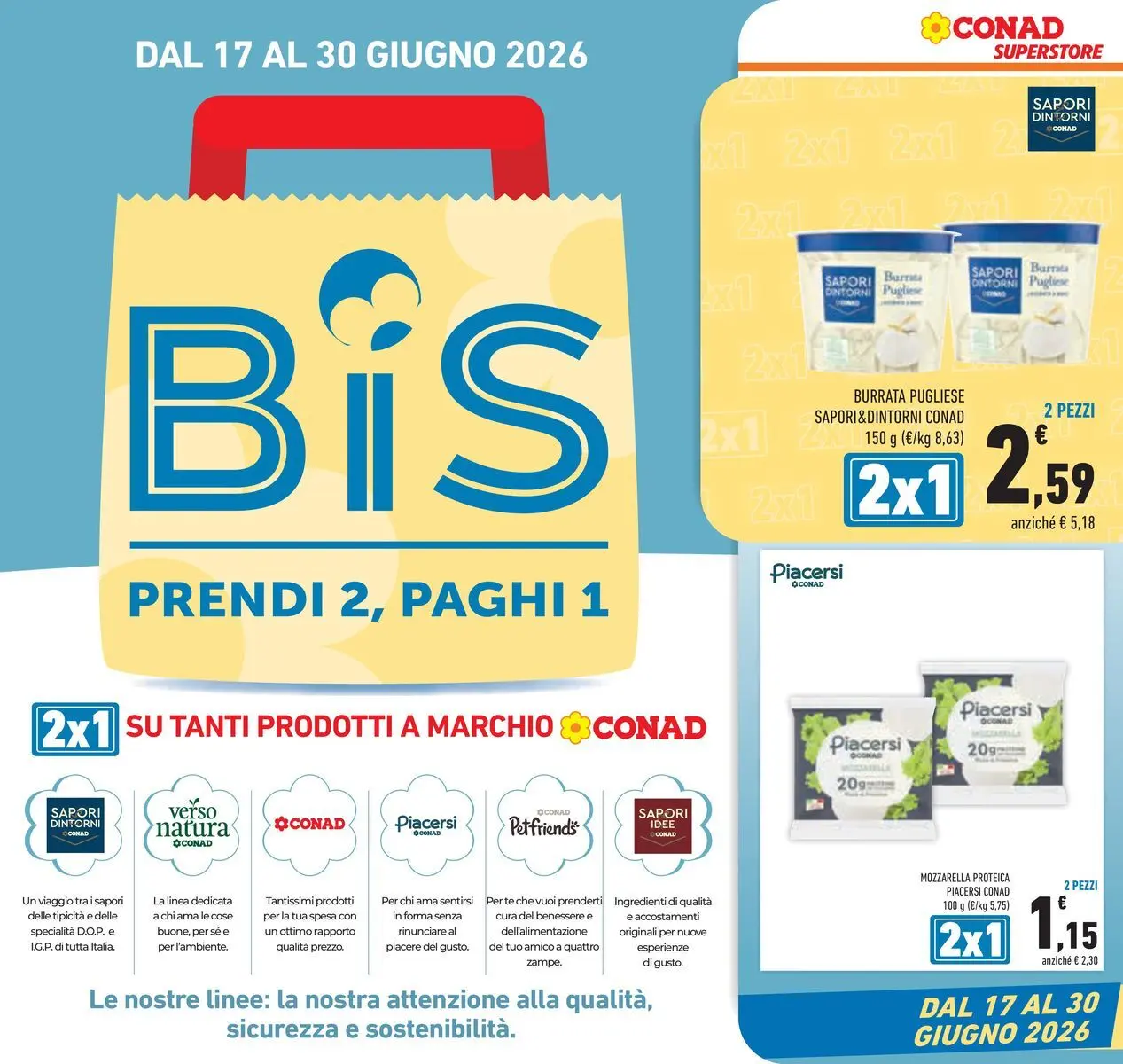 Volantino Conad dal 16/06/2026 > Anteprima | Pagina: 6 | Prodotti: Tè, Mozzarella, Burrata