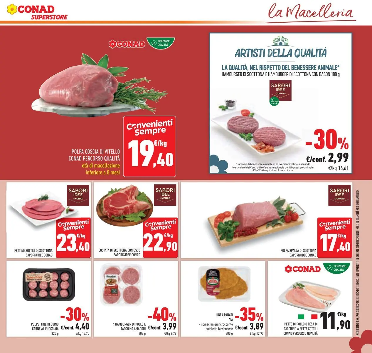 Volantino Conad dal 16/06/2026 > Anteprima | Pagina: 13 | Prodotti: Pollo, Suino, Tacchino, Hamburger
