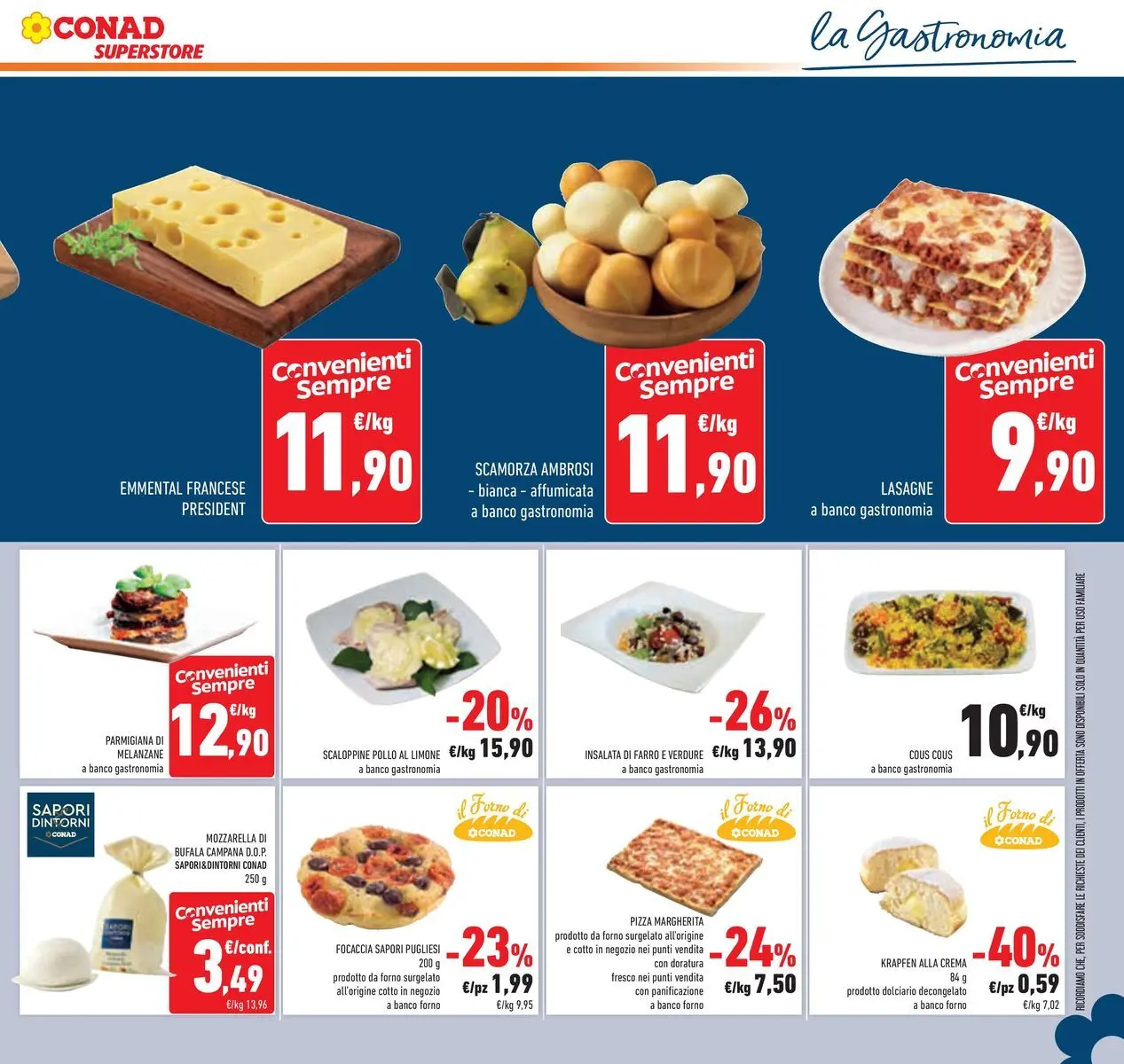 Volantino Conad dal 16/06/2026 > Anteprima | Pagina: 15 | Prodotti: Verdure, Mozzarella, Lasagna, Emmental