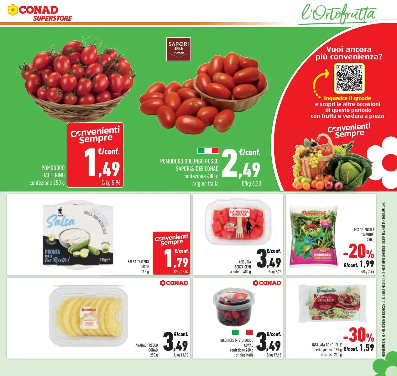 Volantino Conad dal 16/06/2026 > Anteprima | Pagina: 19 | Prodotti: Insalata, Salsa, Pomodoro, Anguria