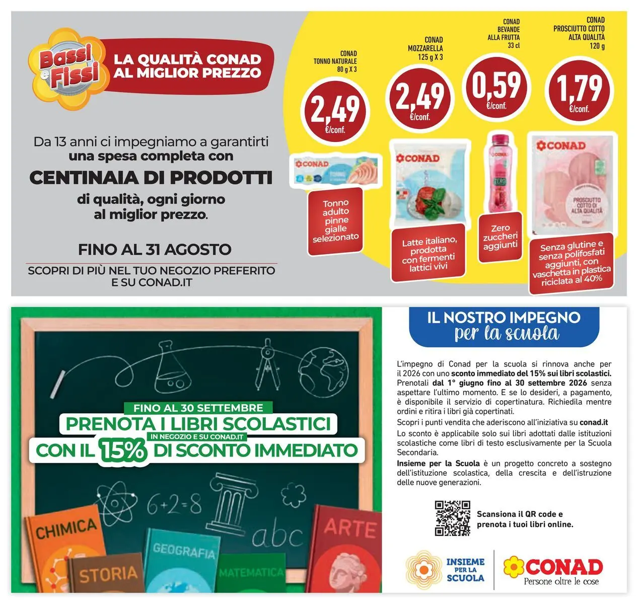 Volantino Conad dal 16/06/2026 > Anteprima | Pagina: 21 | Prodotti: Prosciutto Cotto, Frutta, Latte, Pinne