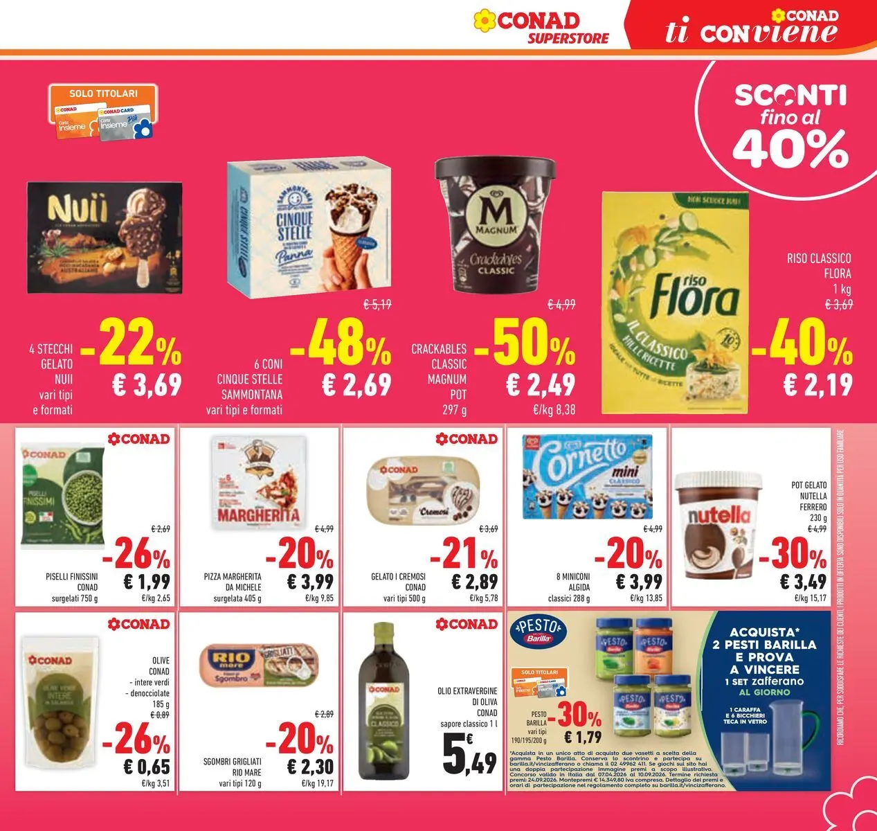 Volantino Conad dal 16/06/2026 > Anteprima | Pagina: 25 | Prodotti: Pizza, Nutella, Pesto, Sgombro