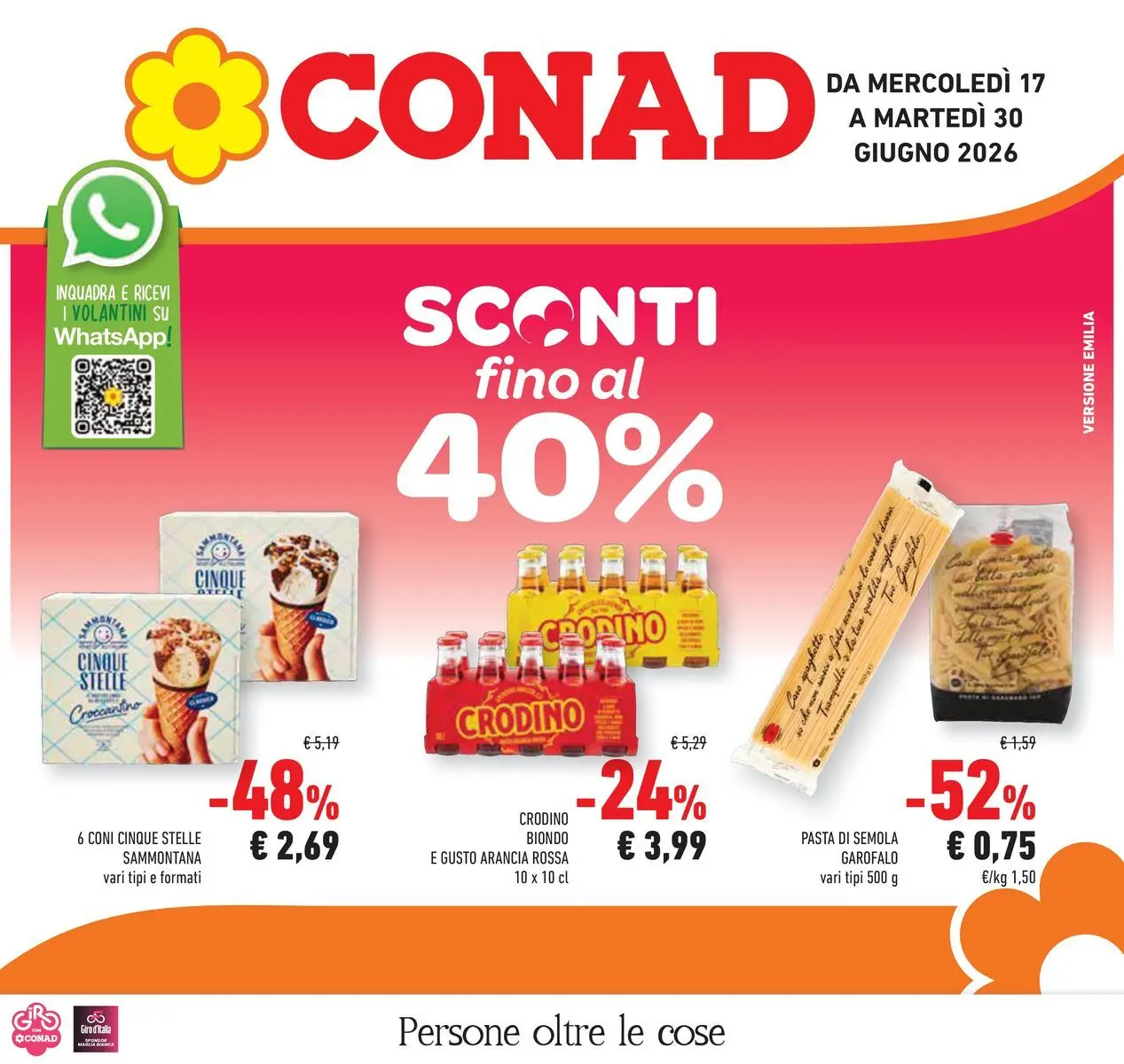 Volantino Conad dal 16/06/2026 > Anteprima | Pagina: 1 | Prodotti: Pasta, Arancia