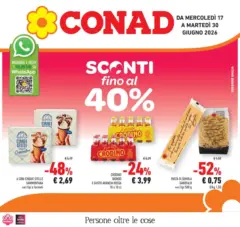 Anteprima del volantino Conad - Sconti fino al 40% valido a partire dal 16.06.2026