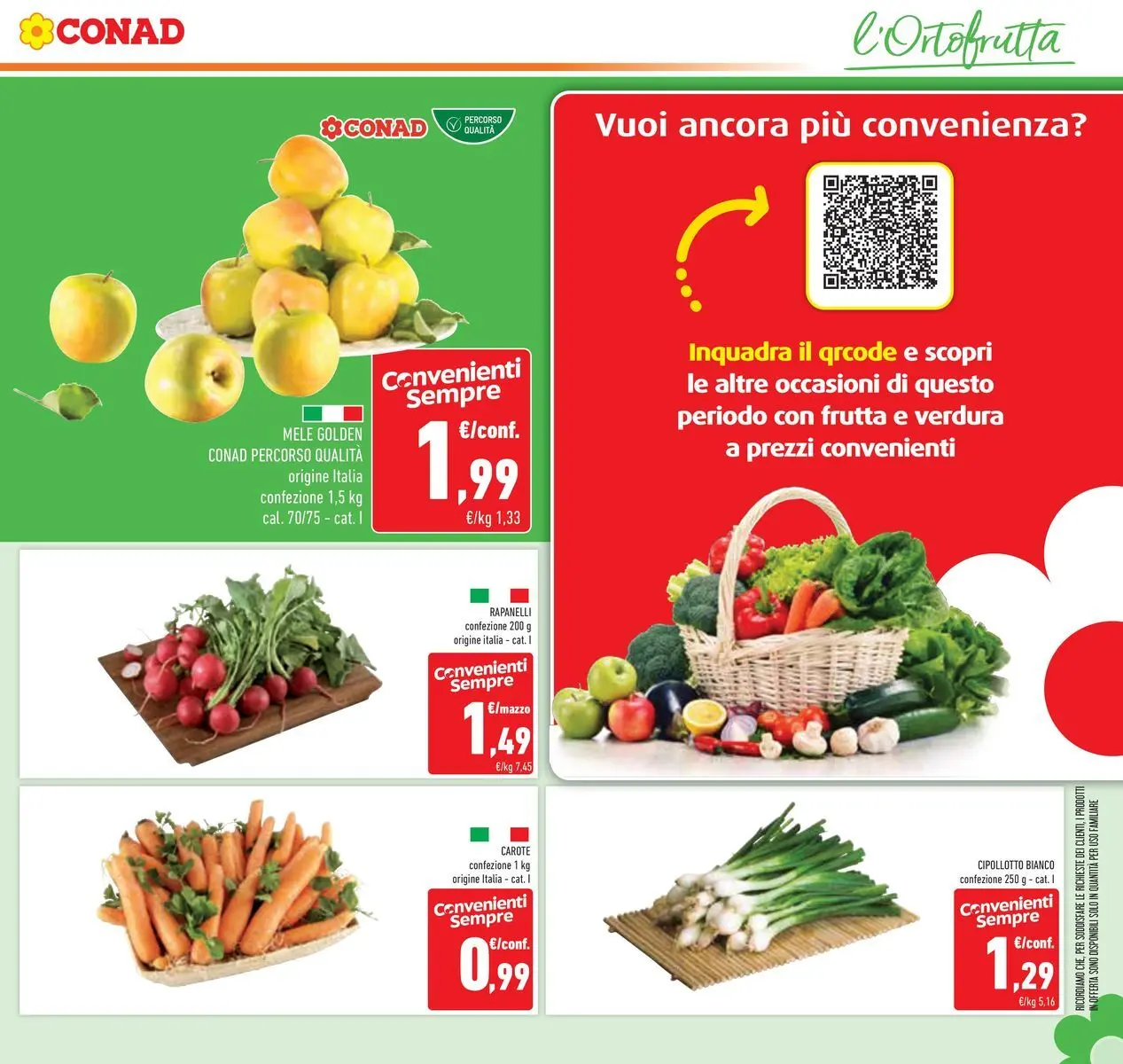 Volantino Conad dal 16/06/2026 > Anteprima | Pagina: 7 | Prodotti: Mele, Frutta, Carote