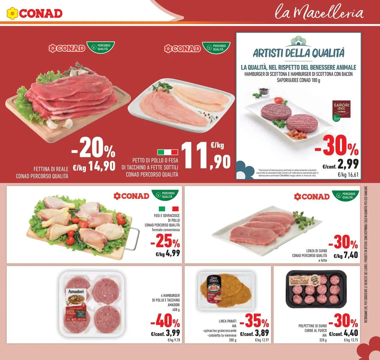 Volantino Conad dal 16/06/2026 > Anteprima | Pagina: 15 | Prodotti: Pollo, Suino, Tacchino, Hamburger