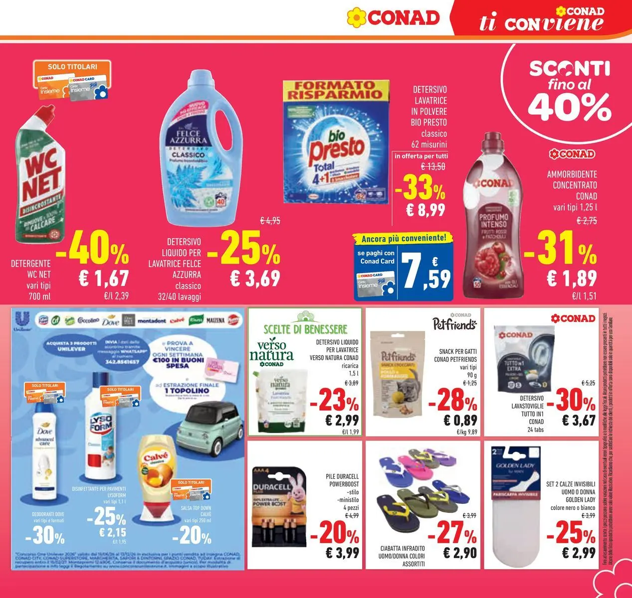 Volantino Conad dal 16/06/2026 > Anteprima | Pagina: 29 | Prodotti: Salsa, Top, Lavatrice, Profumo