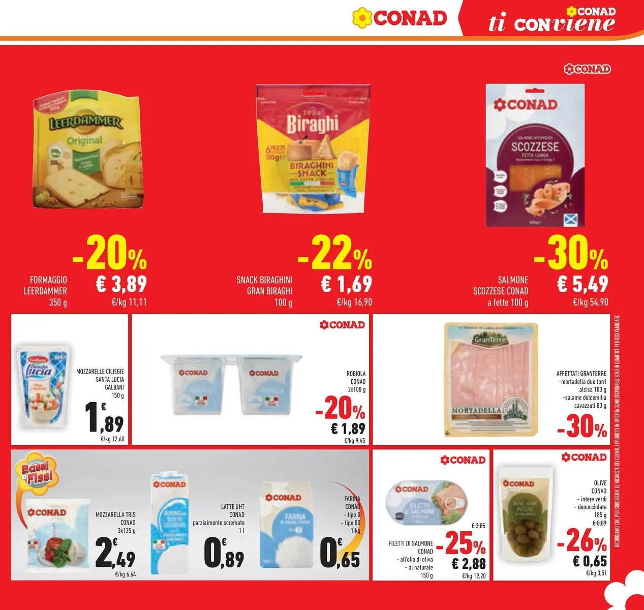Volantino Conad dal 16/06/2026 > Anteprima | Pagina: 31 | Prodotti: Salmone, Mozzarella, Olive, Robiola
