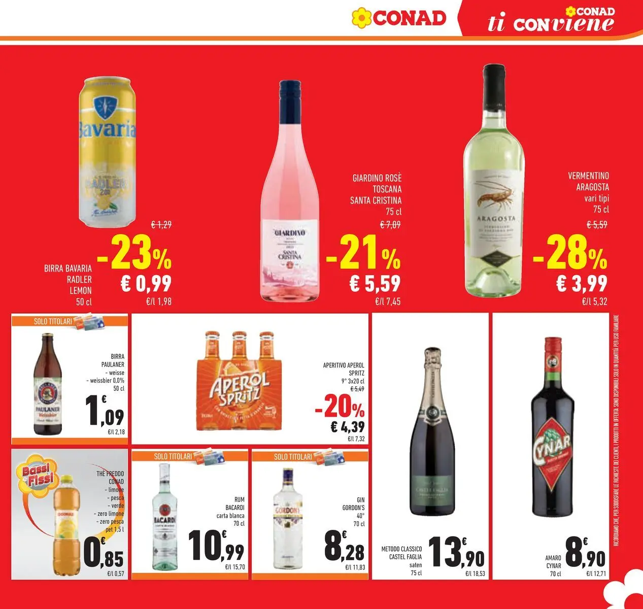 Volantino Conad dal 16/06/2026 > Anteprima | Pagina: 35 | Prodotti: Birra, Limone, The, Amaro