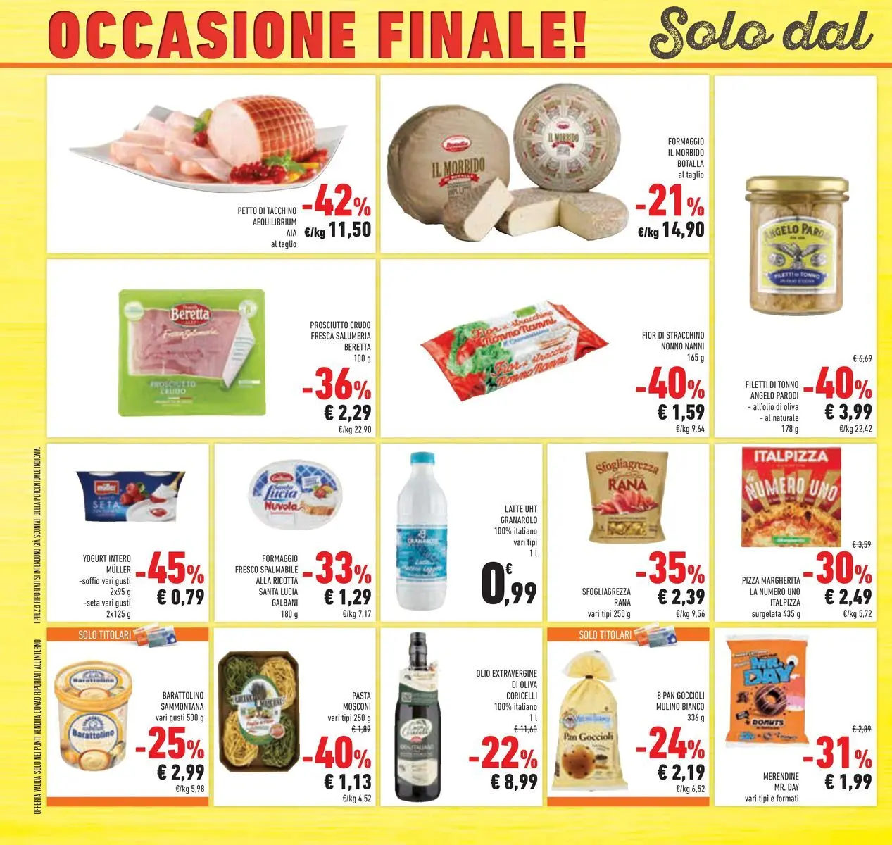 Volantino Conad dal 16/06/2026 > Anteprima | Pagina: 40 | Prodotti: Yogurt, Olio, Prosciutto, Ricotta