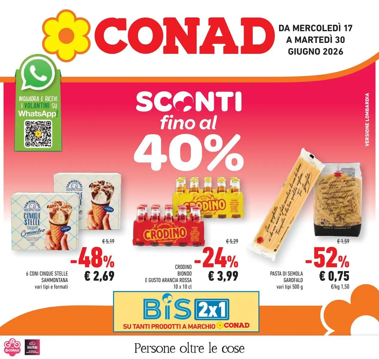 Volantino Conad dal 16/06/2026 > Anteprima | Pagina: 1 | Prodotti: Pasta, Arancia