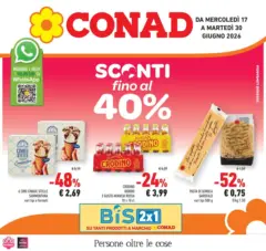 Anteprima del volantino Conad - Sconti fino al 40% valido a partire dal 16.06.2026