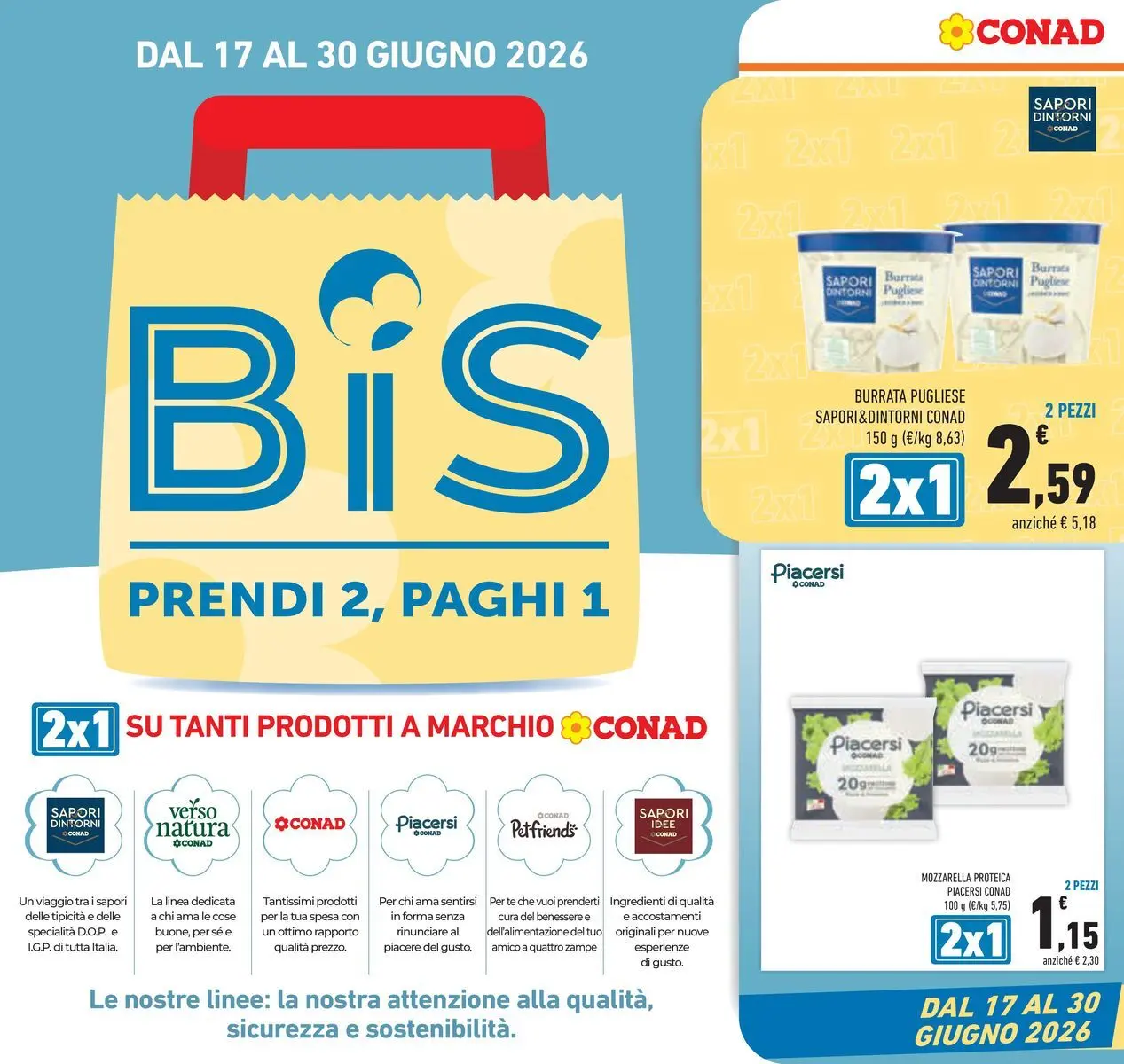 Volantino Conad dal 16/06/2026 > Anteprima | Pagina: 6 | Prodotti: Tè, Mozzarella, Burrata
