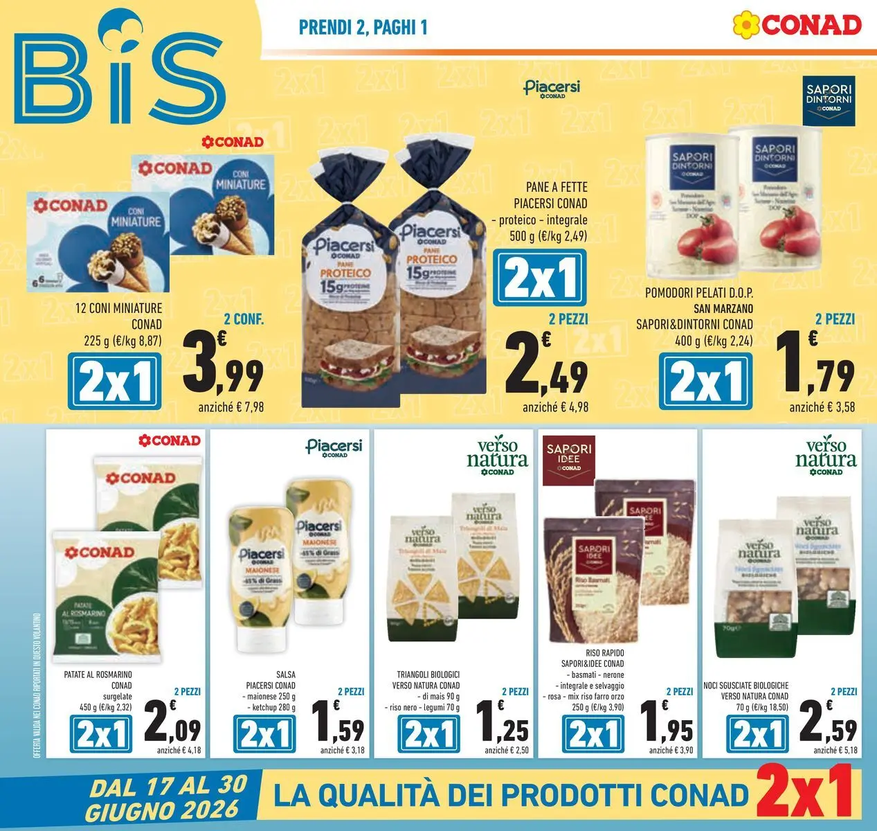 Volantino Conad dal 16/06/2026 > Anteprima | Pagina: 8 | Prodotti: Pane, Ketchup, Maionese, Salsa