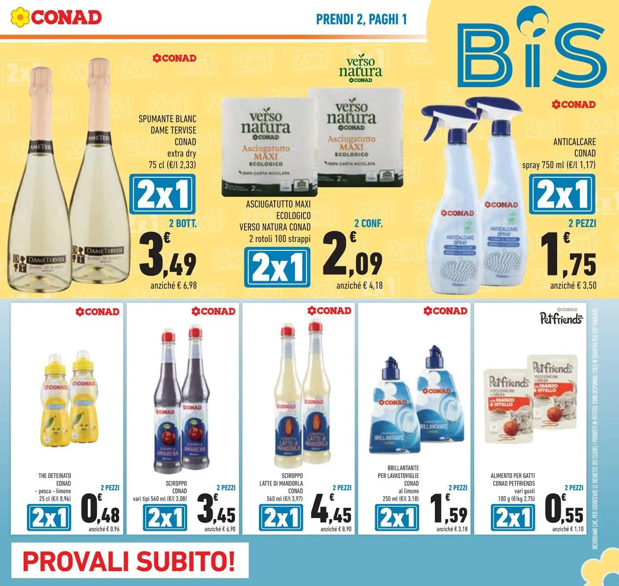 Volantino Conad dal 16/06/2026 > Anteprima | Pagina: 9 | Prodotti: Limone, Spumante, Asciugatutto, Amarena