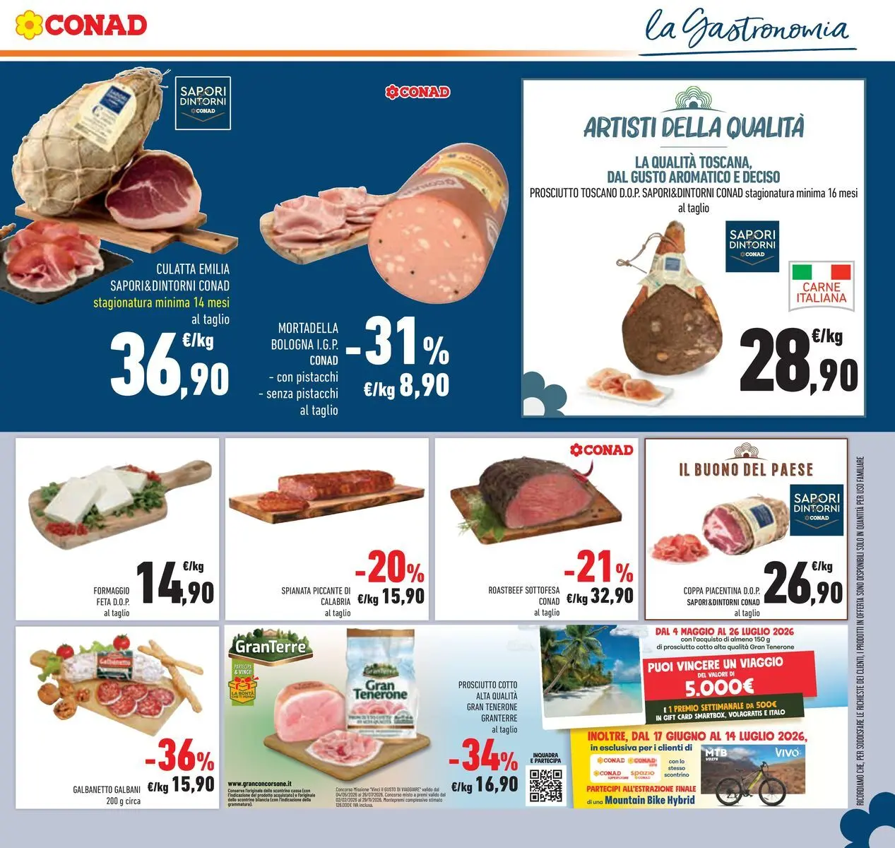 Volantino Conad dal 16/06/2026 > Anteprima | Pagina: 17 | Prodotti: Formaggio, Prosciutto, Pistacchi, Feta