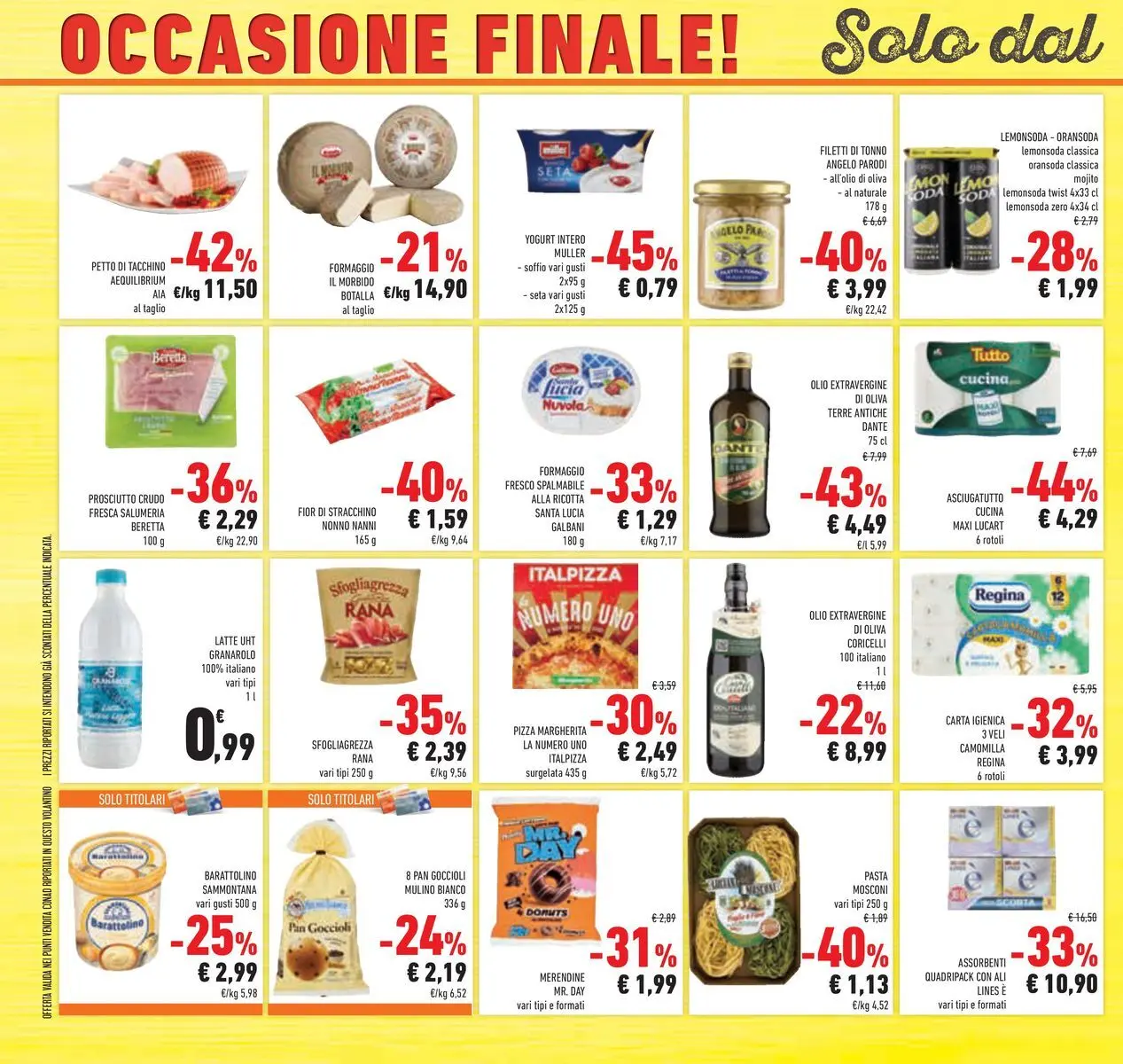 Volantino Conad dal 16/06/2026 > Anteprima | Pagina: 40 | Prodotti: Carta igienica, Formaggio, Olio, Stracchino