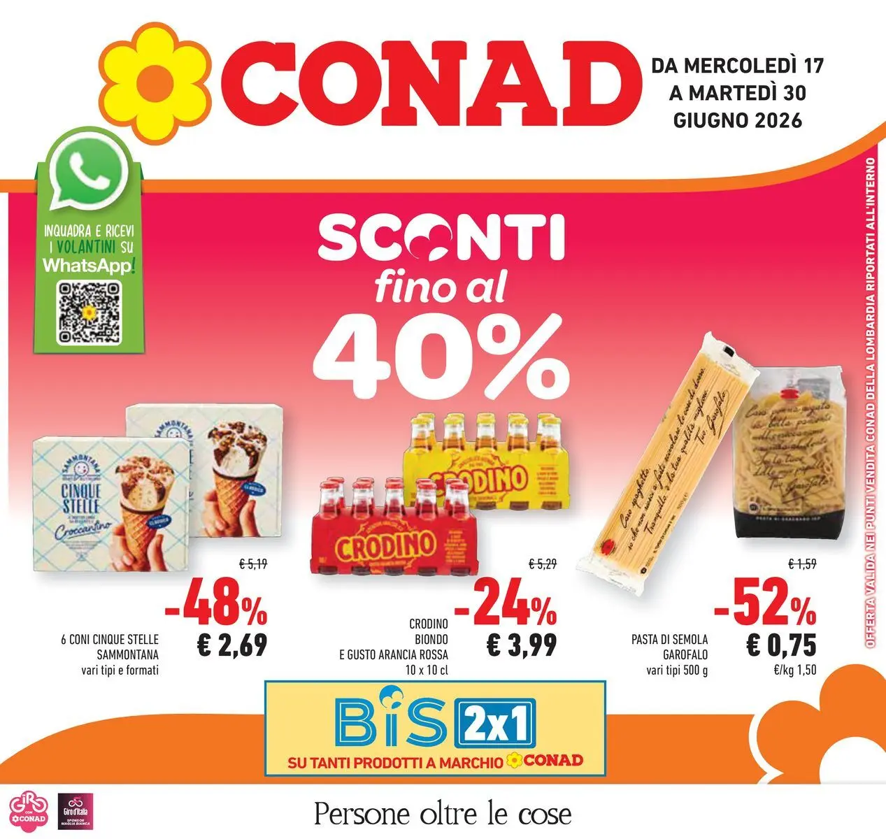 Volantino Conad dal 16/06/2026 > Anteprima | Pagina: 1 | Prodotti: Pasta, Arancia