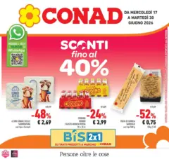 Anteprima del volantino Conad - Sconti fino al 40% valido a partire dal 16.06.2026