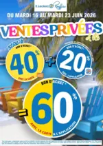 E.Leclerc TICKETS PLAGE - au 23.06.2026