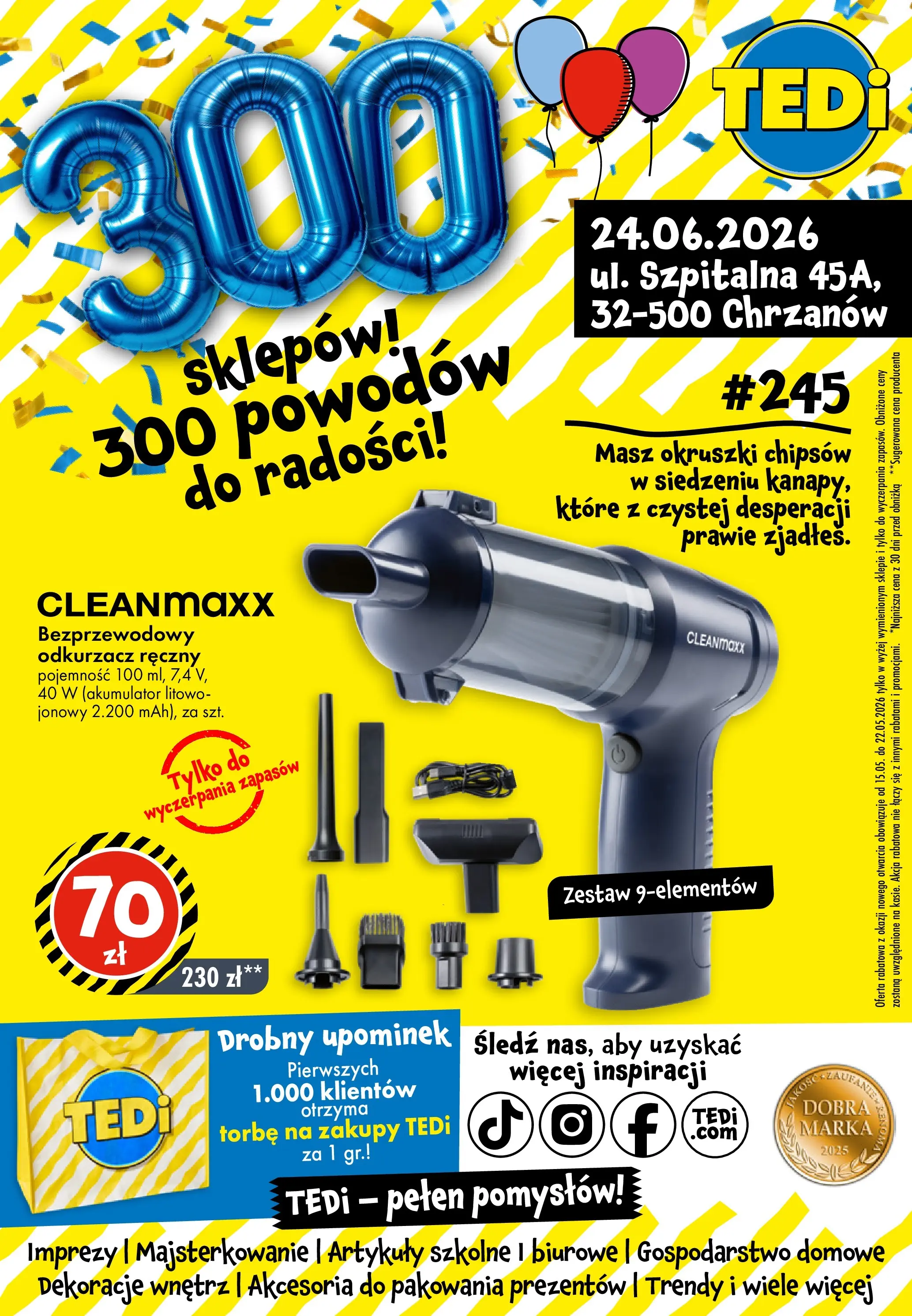 TEDi - TEDi gazetka do 26.06 od (19.06.2026 - 26.06.2026) | Strona: 1
