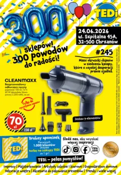 Pogląd oferty "TEDi gazetka - Chrzanów" - ważna od 24.06.2026 Pogląd oferty "TEDi gazetka - Chrzanów" - ważna od 24.06.2026