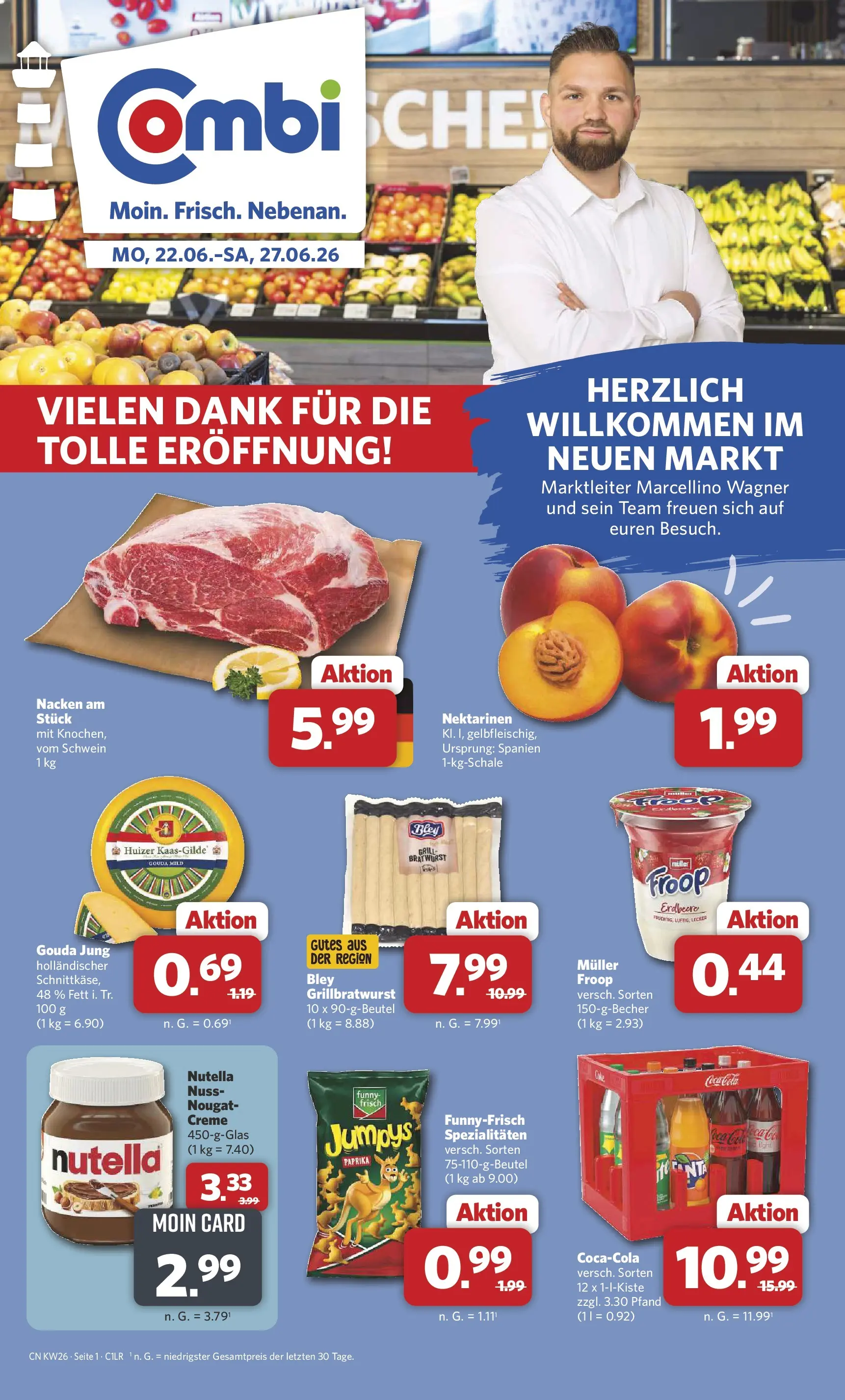 Combi Prospekt Leer (ab 22.06.2026) zum Blättern | Seite: 1