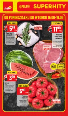 Pogląd oferty "POLOmarket - Do wtorku 16.06 w POLOmarket!" - ważna od 14.06.2026 Pogląd oferty "POLOmarket - Do wtorku 16.06 w POLOmarket!" - ważna od 14.06.2026
