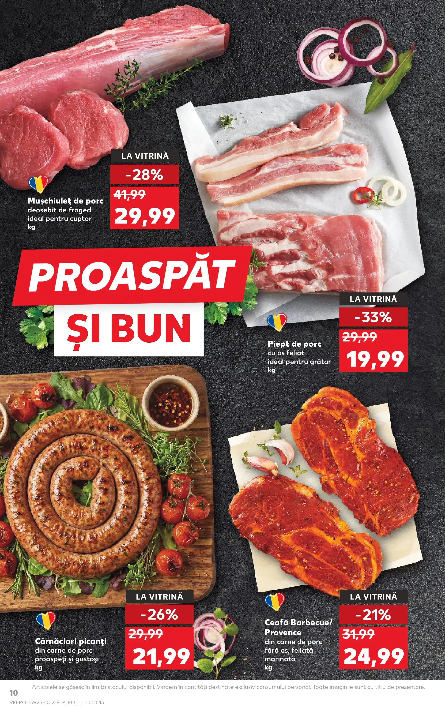 Kaufland Domnesti 17.06.2026 - Revista si Oferta | Pagină: 10 | Produse: Keçeli kalem, Grătar, Vitrină, Carne De Porc