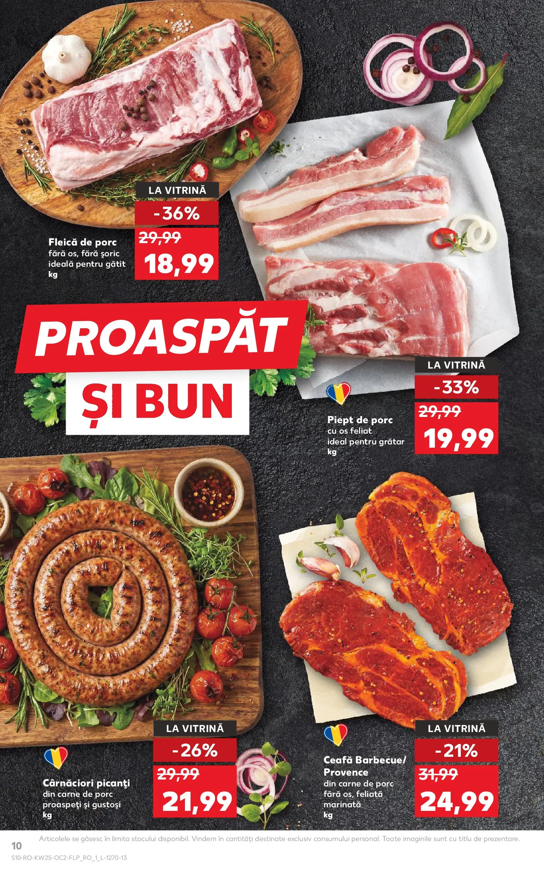 Kaufland Viseu de Sus 17.06.2026 - Revista si Oferta | Pagină: 10 | Produse: Grătar, Vitrină, Carne De Porc, Fleică