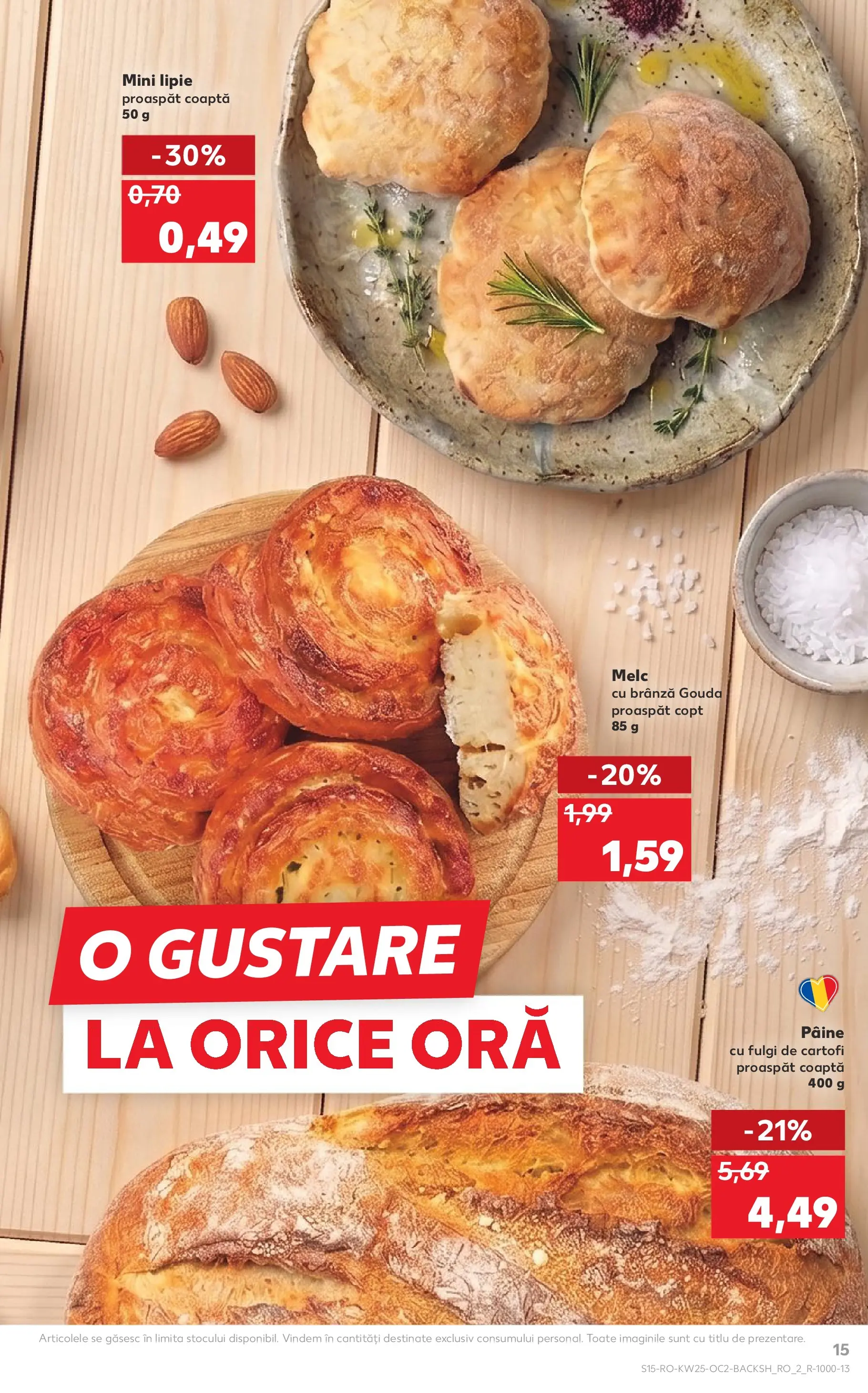 Kaufland Viseu de Sus 17.06.2026 - Revista si Oferta | Pagină: 15 | Produse: Brânză, Pâine, Fulgi, Gouda