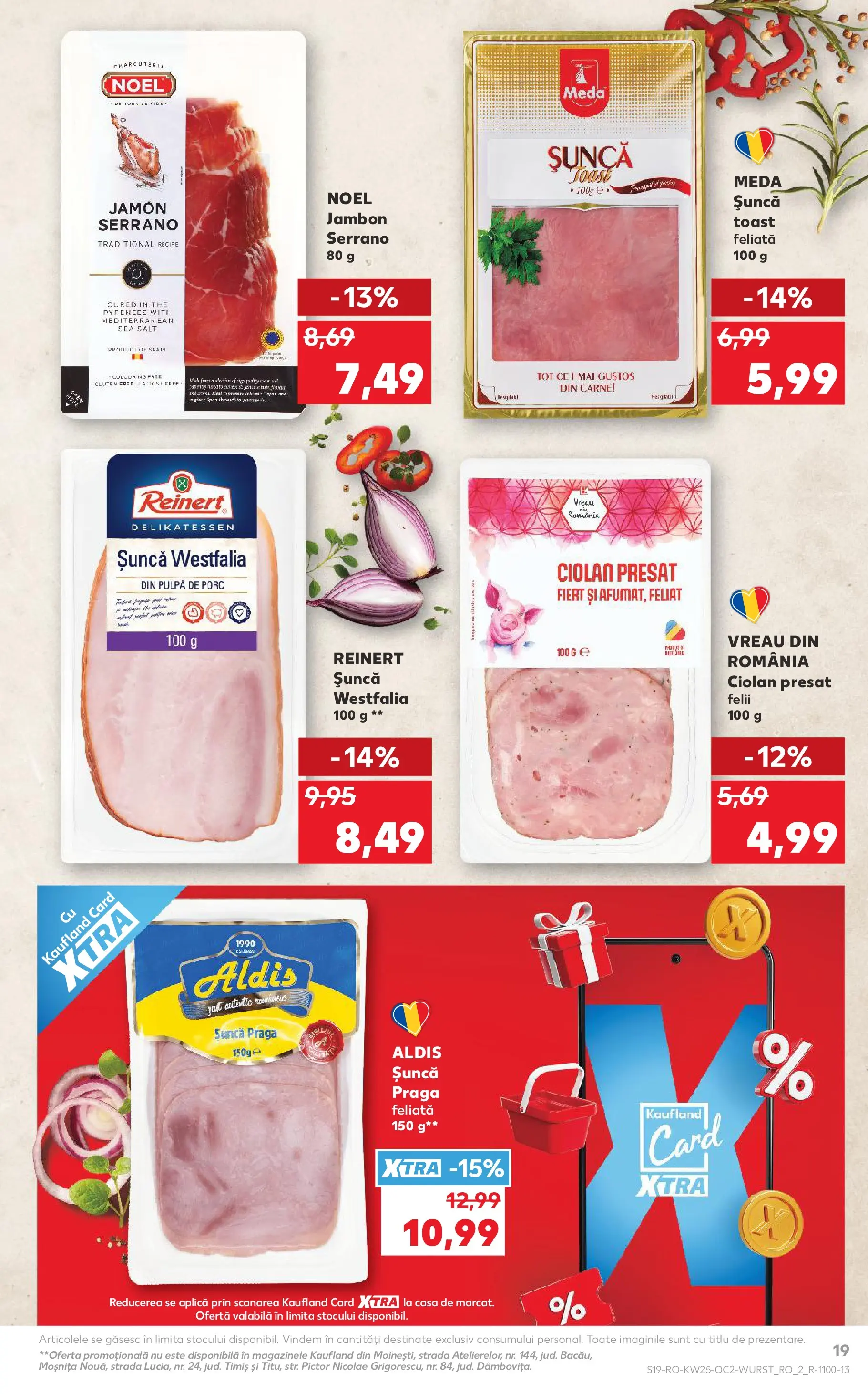 Kaufland Brăila 17.06.2026 - Revista si Oferta | Pagină: 19 | Produse: Șuncă
