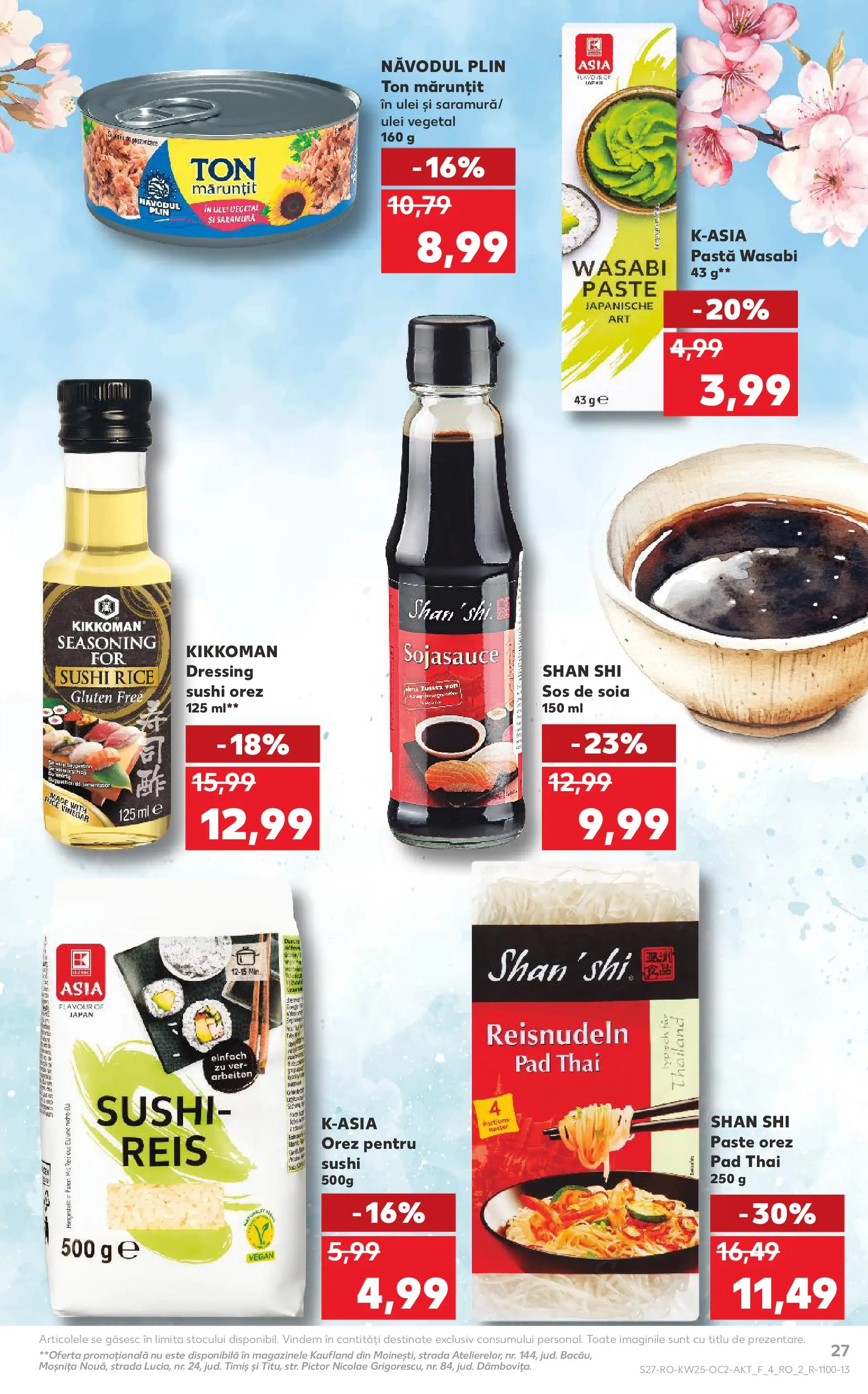 Kaufland Brăila 17.06.2026 - Revista si Oferta | Pagină: 27 | Produse: Sushi, Ulei, Noodles, Sos
