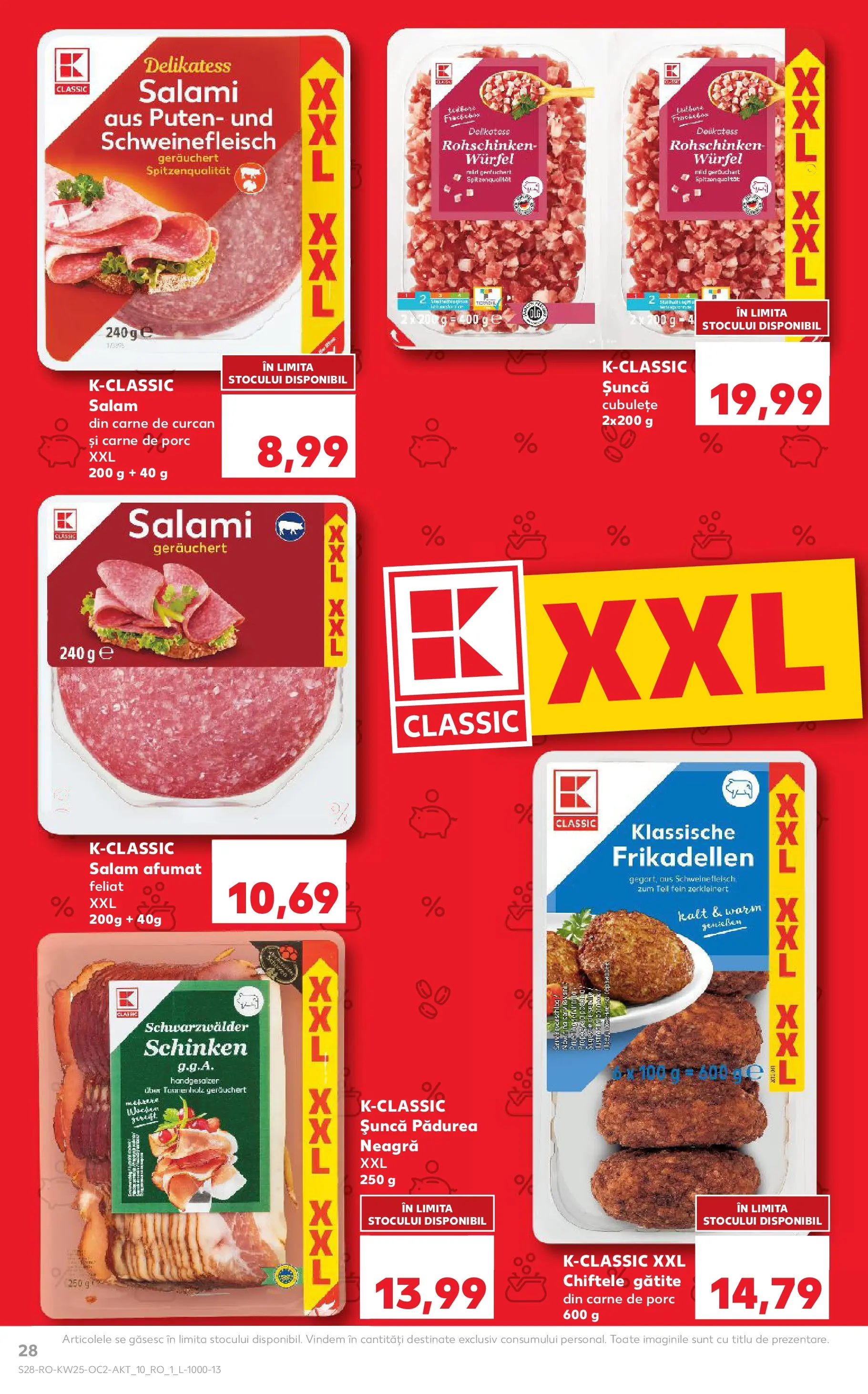Kaufland Viseu de Sus 17.06.2026 - Revista si Oferta | Pagină: 28 | Produse: Salam, Șuncă, Carne De Porc, Chiftele